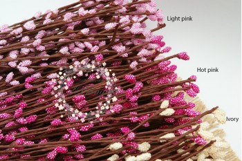 Floral wire with "Textured"  Pips Berry Stem (40cm) DIY Floral crown